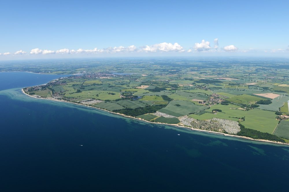 Luftbild Rettin - Meeres-Küste der Ostsee in Rettin im Bundesland Schleswig-Holstein