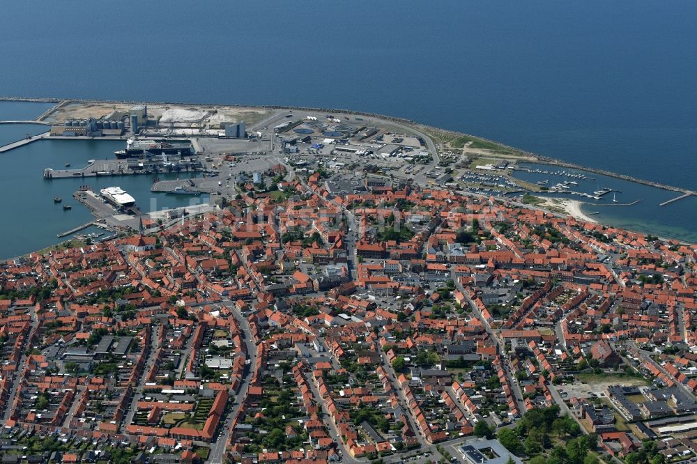 Luftbild Ronne - Insel Bornholm - Meeres-Küste der Ostsee in Ronne - Insel Bornholm in Region Hovedstaden, Dänemark