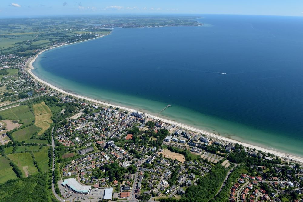 Luftbild Scharbeutz - Meeres-Küste der Ostsee in Scharbeutz im Bundesland Schleswig-Holstein