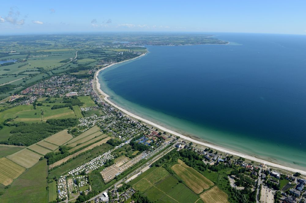 Luftbild Scharbeutz - Meeres-Küste der Ostsee in Scharbeutz im Bundesland Schleswig-Holstein
