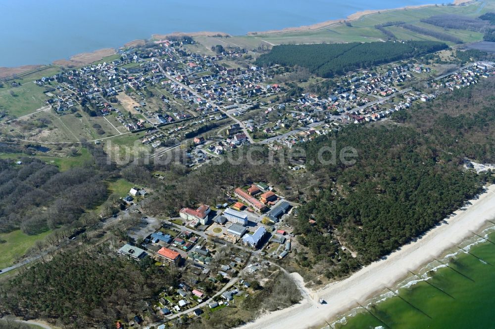 Luftbild Zempin - Meeres-Küste der Ostsee in Zempin im Bundesland Mecklenburg-Vorpommern, Deutschland