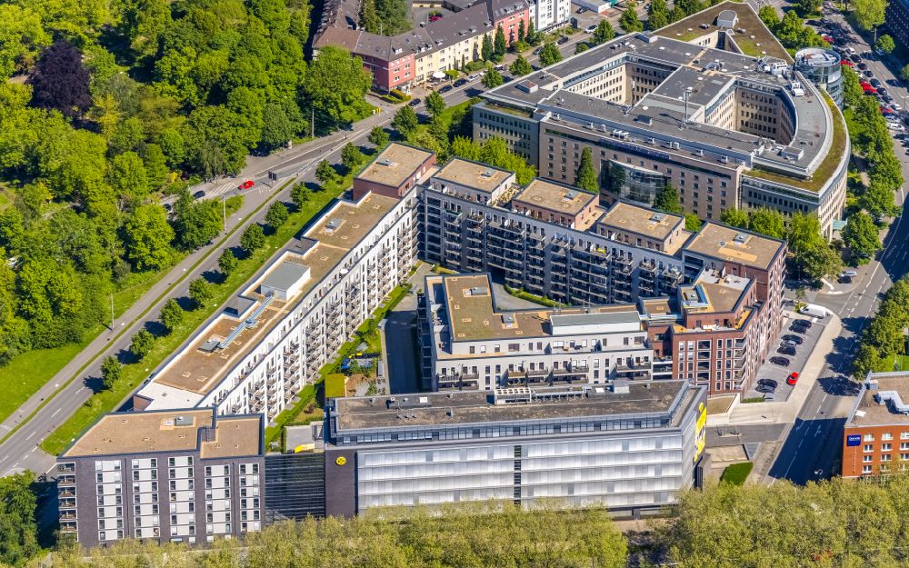 Luftaufnahme Dortmund - Mehrfamilienhaus- Wohnanlage Berswordt-Quartier in Dortmund im Bundesland Nordrhein-Westfalen, Deutschland