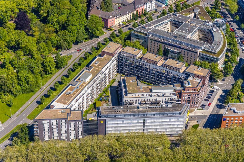 Luftbild Dortmund - Mehrfamilienhaus- Wohnanlage Berswordt-Quartier in Dortmund im Bundesland Nordrhein-Westfalen, Deutschland