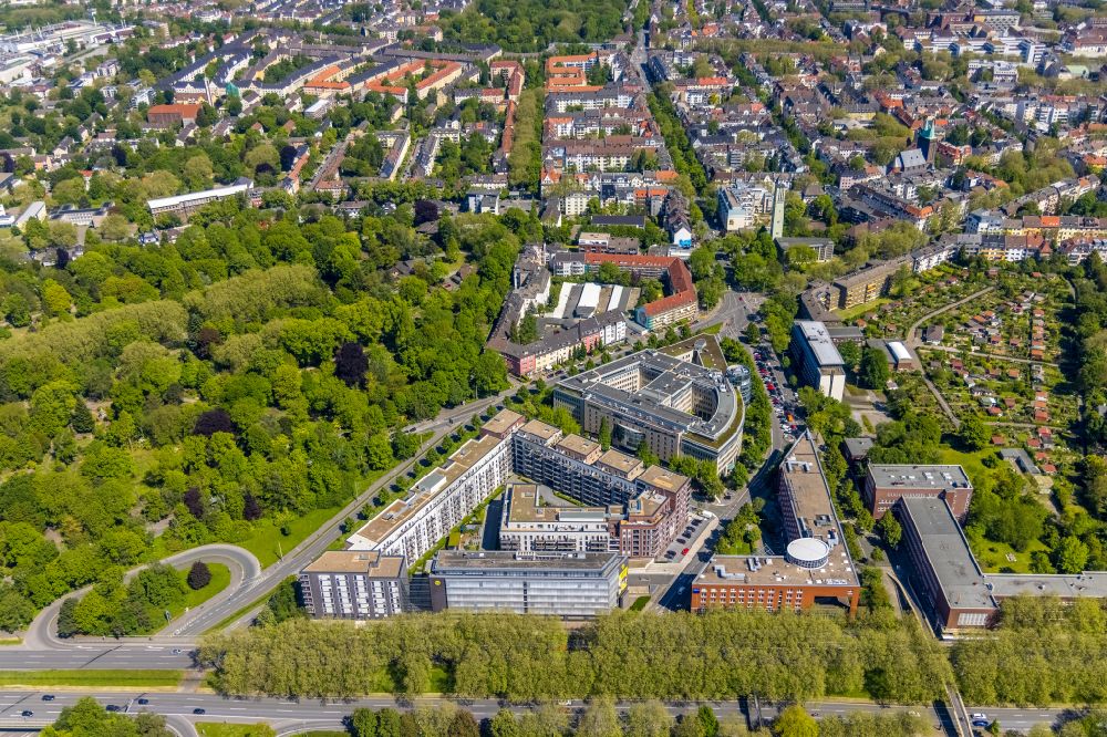 Luftaufnahme Dortmund - Mehrfamilienhaus- Wohnanlage Berswordt-Quartier in Dortmund im Bundesland Nordrhein-Westfalen, Deutschland