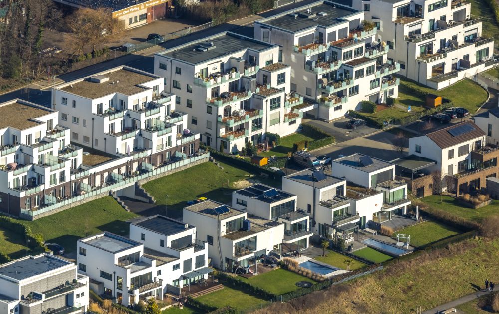 Luftaufnahme Dortmund - Mehrfamilienhaus-Wohnanlage an der Kohlensiepenstraße in Dortmund im Bundesland Nordrhein-Westfalen, Deutschland