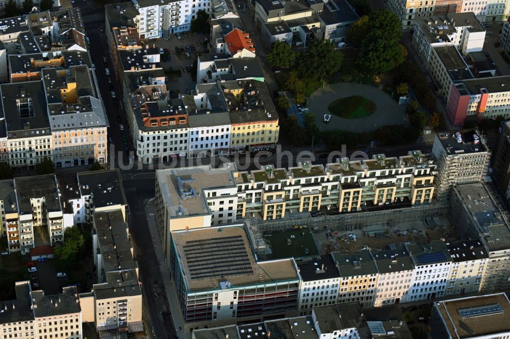Luftbild Magdeburg - Mehrfamilienhaus-Wohnanlage im Zentrum in Magdeburg im Bundesland Sachsen-Anhalt, Deutschland
