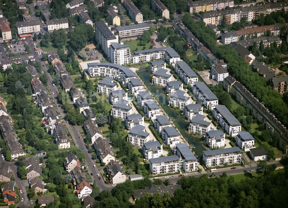 Luftaufnahme Köln - Mehrfamilienhaussiedlung Am Beethovenpark im Ortsteil Sülz in Köln im Bundesland Nordrhein-Westfalen, Deutschland