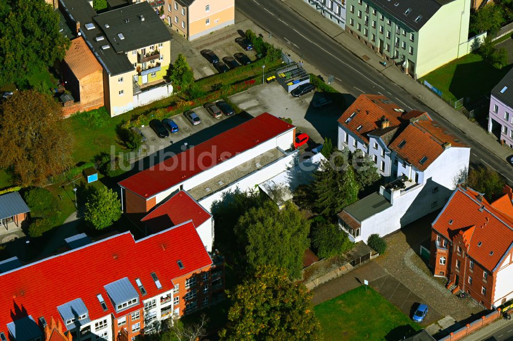 Luftaufnahme Bernau - Mehrfamilienhaussiedlung Börnicker Straße - Ulitzkastraße in Bernau im Bundesland Brandenburg, Deutschland