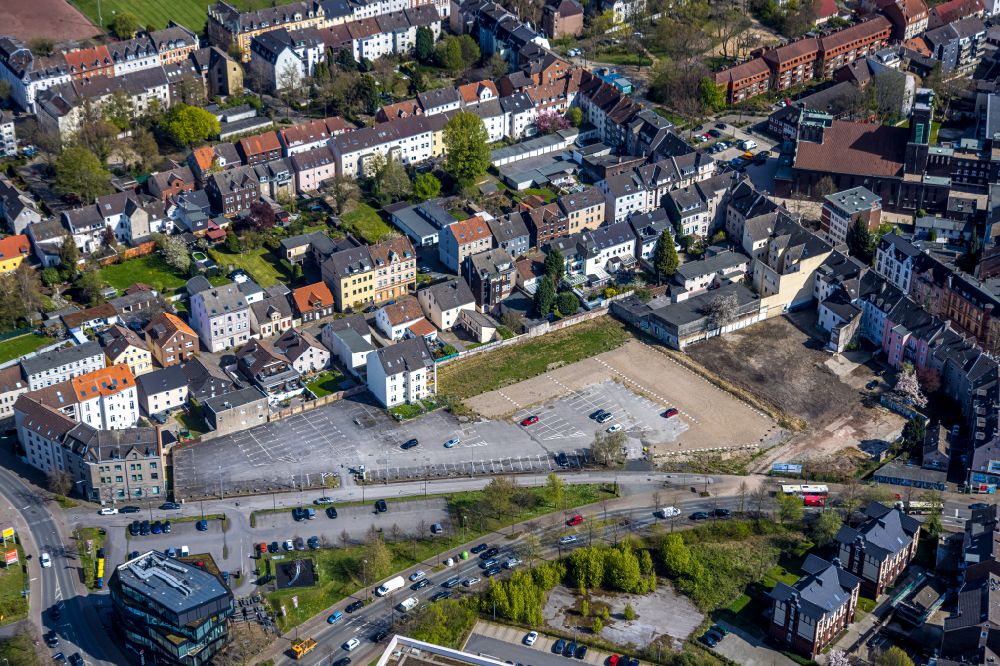 Luftbild Gelsenkirchen - Mehrfamilienhaussiedlung am Cramerweg in Gelsenkirchen im Bundesland Nordrhein-Westfalen, Deutschland