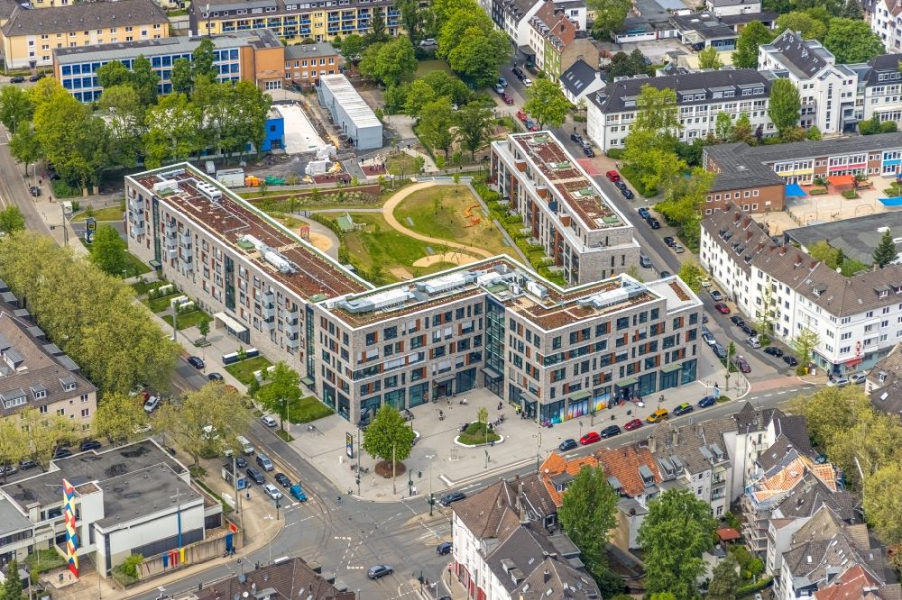Luftaufnahme Essen - Mehrfamilienhaussiedlung Cranachhöfe an der Holsterhauser Straße - Rubensstraße in Essen im Bundesland Nordrhein-Westfalen, Deutschland