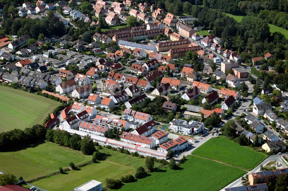 Luftbild Schwabach - Mehrfamilienhaussiedlung entlang der Penzendorfer Str. in Schwabach im Bundesland Bayern, Deutschland