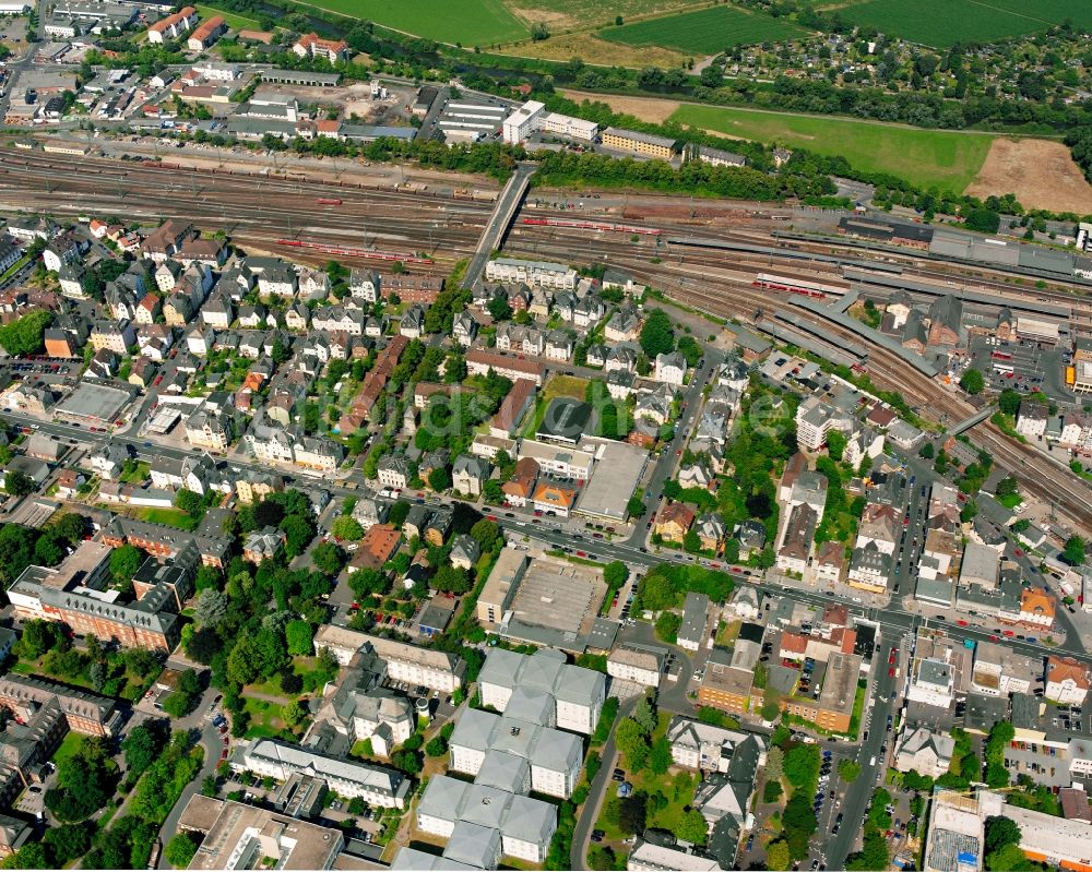 Luftaufnahme Gießen - Mehrfamilienhaussiedlung in Gießen im Bundesland Hessen, Deutschland