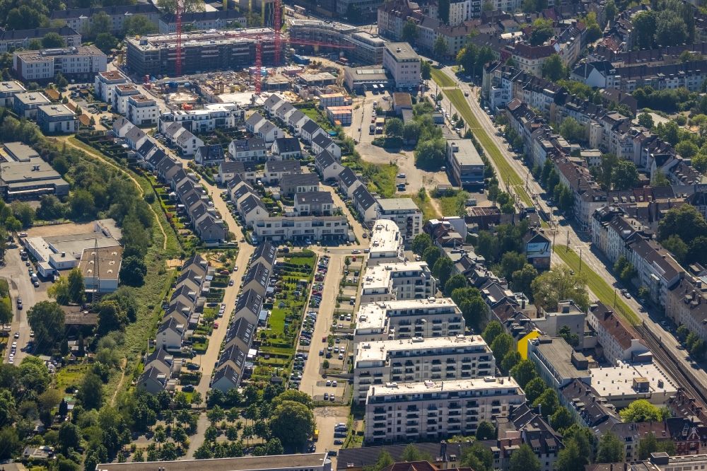 Luftbild Dortmund - Mehrfamilienhaussiedlung Hanseviertel Bremer Straße - Gerichtstraße in Dortmund im Bundesland Nordrhein-Westfalen, Deutschland