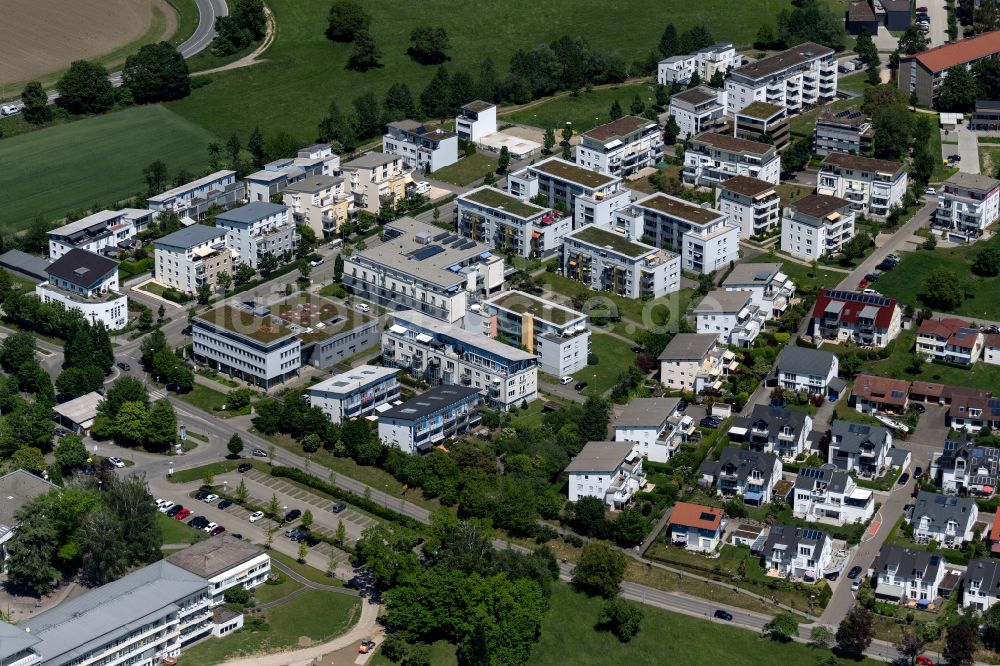 Luftbild Überlingen - Mehrfamilienhaussiedlung am Hildegardring in Überlingen im Bundesland Baden-Württemberg, Deutschland