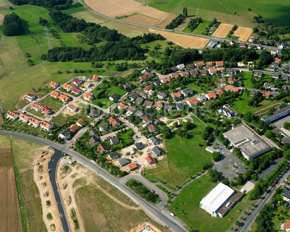 Kleinlinden von oben - Mehrfamilienhaussiedlung in Kleinlinden im Bundesland Hessen, Deutschland