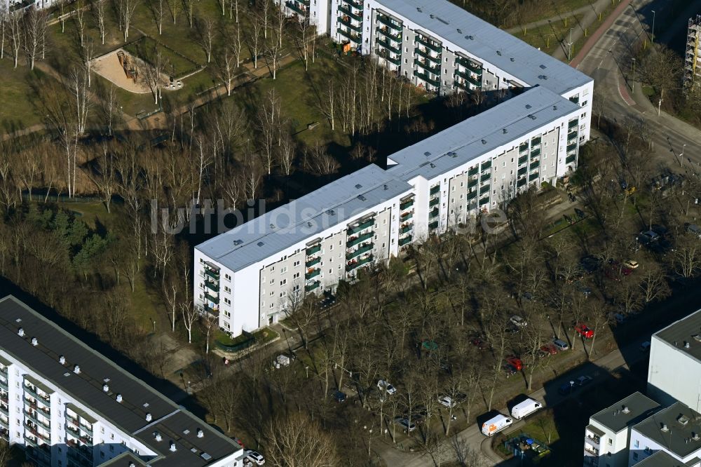 Luftaufnahme Berlin - Mehrfamilienhaussiedlung an der Kyritzer Straße - Fercher Straße - Gothaer Straße in Berlin, Deutschland