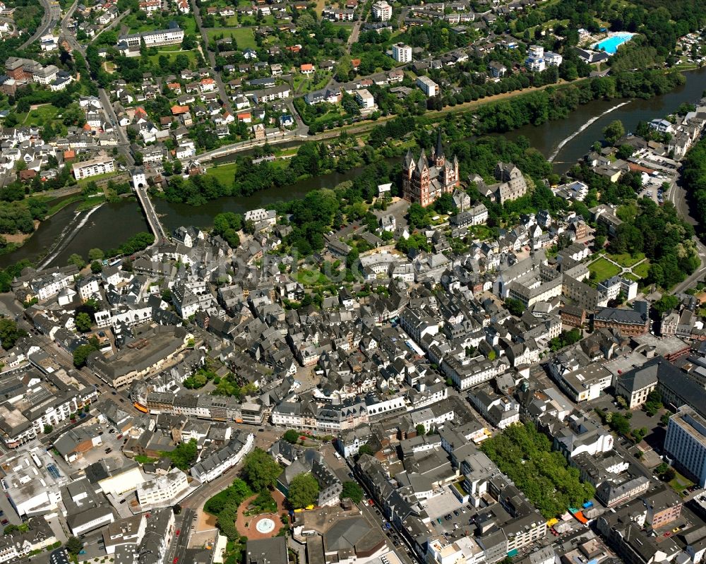 Luftaufnahme Limburg an der Lahn - Mehrfamilienhaussiedlung in Limburg an der Lahn im Bundesland Hessen, Deutschland
