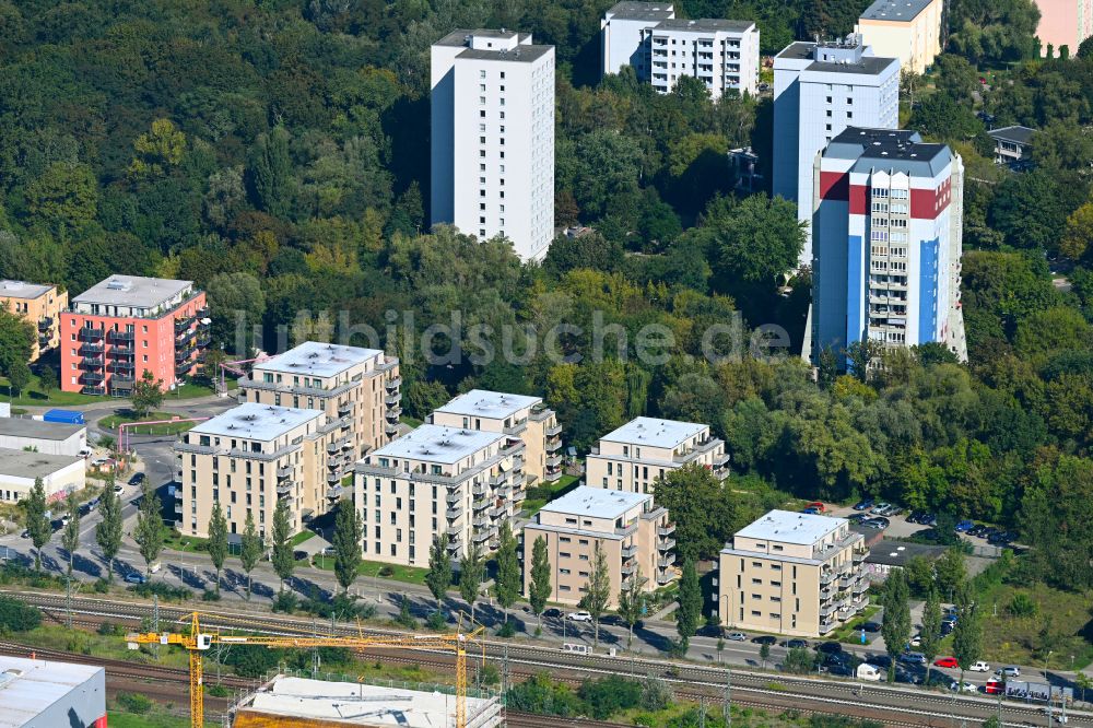 Luftaufnahme Potsdam - Mehrfamilienhaussiedlung im Ortsteil Innenstadt in Potsdam im Bundesland Brandenburg, Deutschland