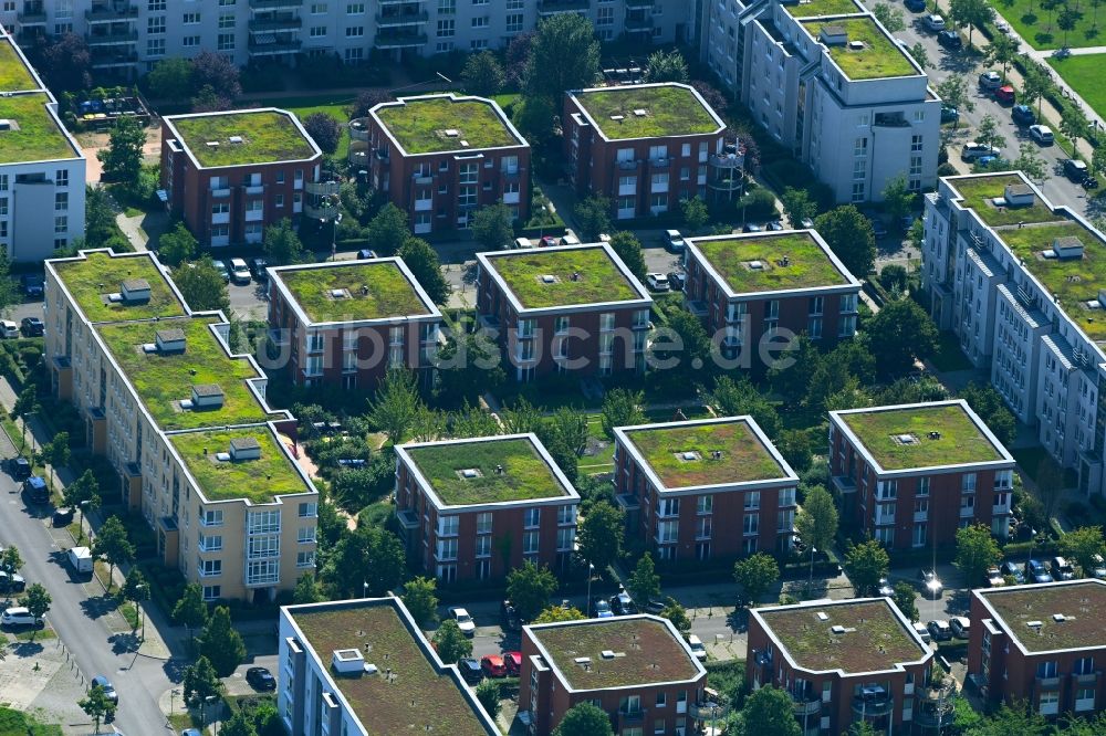 Luftbild Berlin - Mehrfamilienhaussiedlung an der Pritzhagener Weg - Spitzmühler Straße - Blumberger Damm in Berlin, Deutschland