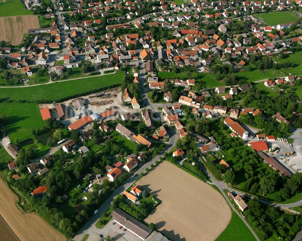 Luftbild Schnelldorf - Mehrfamilienhaussiedlung in Schnelldorf im Bundesland Bayern, Deutschland