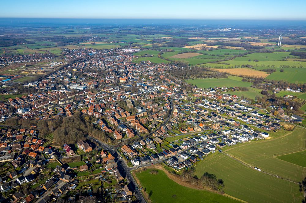 Luftaufnahme Selm - Mehrfamilienhaussiedlung in Selm im Bundesland Nordrhein-Westfalen, Deutschland