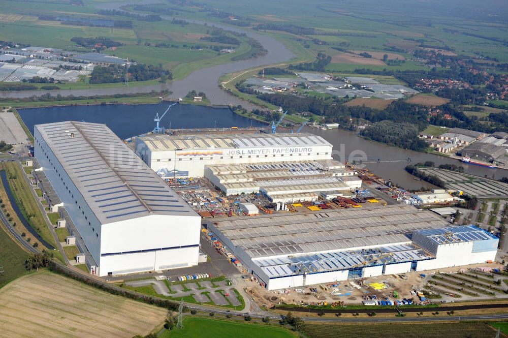 Luftbild Papenburg - Meyer Papenburg Werft