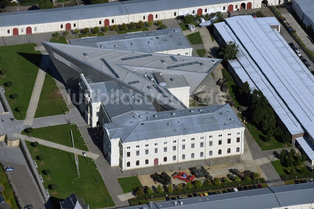 Luftaufnahme Dresden - Militärhistorische Museum der Bundeswehr ( MHM ) in Dresden im Bundesland Sachsen