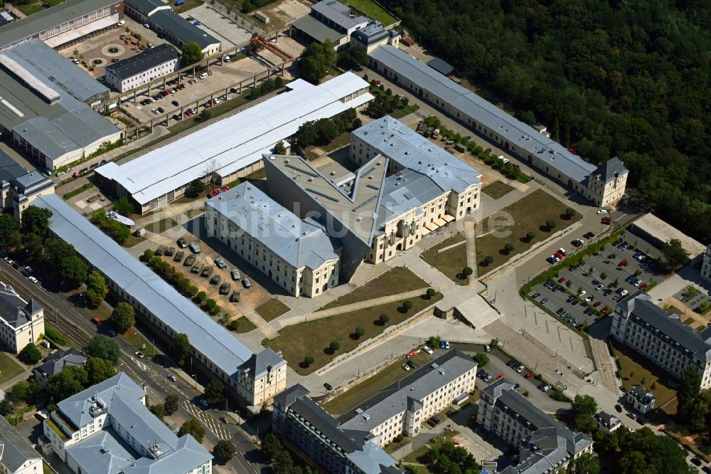 Dresden von oben - Militärhistorisches Museum der Bundeswehr ( MHM ) in Dresden im Bundesland Sachsen