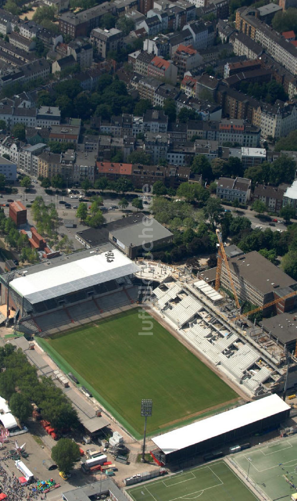 Luftaufnahme Hamburg - Millerntor-Stadion / St. Pauli Stadion in Hamburg