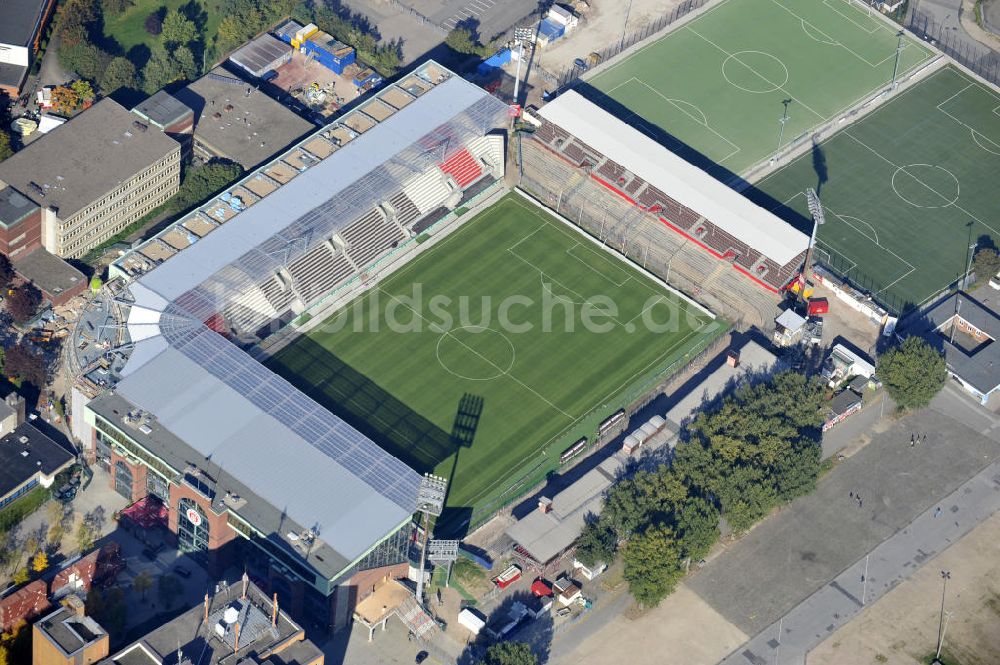 Hamburg von oben - Millerntor-Stadion / St. Pauli Stadion in Hamburg