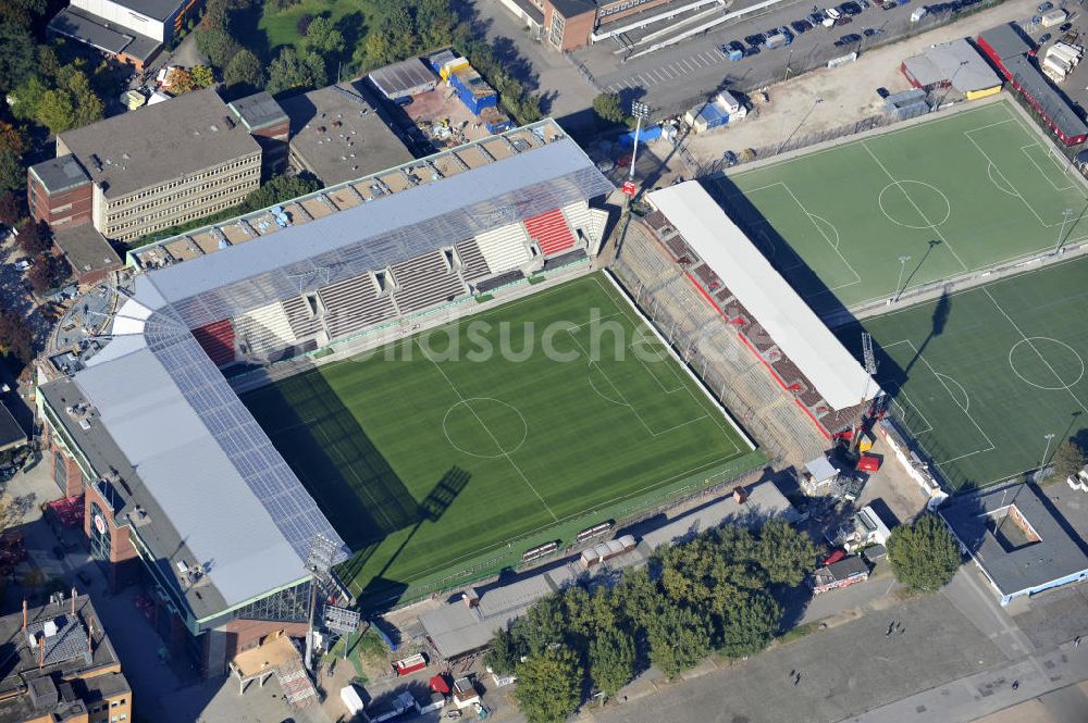 Luftbild Hamburg - Millerntor-Stadion / St. Pauli Stadion in Hamburg