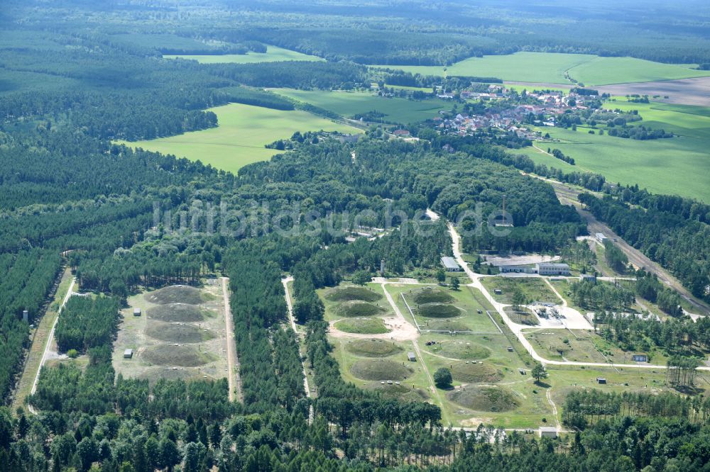 Luftaufnahme Medewitz - Mineralöl - Erdtanklager Tabeg Tanklager in Medewitz im Bundesland Brandenburg, Deutschland
