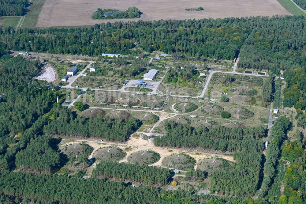 Luftbild Medewitz - Mineralöl - Erdtanklager Tabeg Tanklager in Medewitz im Bundesland Brandenburg, Deutschland