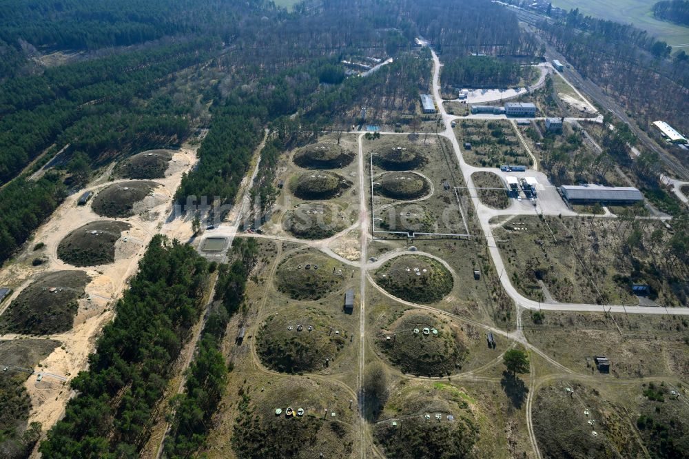 Luftbild Medewitz - Mineralöl - Erdtanklager TABEG Tanklager in Medewitz im Bundesland Brandenburg, Deutschland