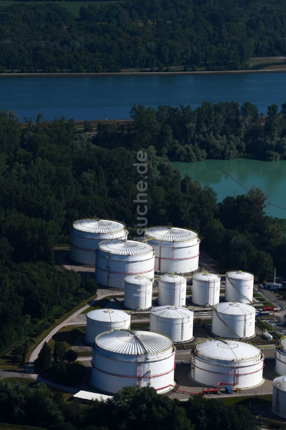 Luftbild Rheinau - Mineralöl - Hochtanklager der Oiltanking Deutschland GmbH in Rheinau im Bundesland Baden-Württemberg, Deutschland