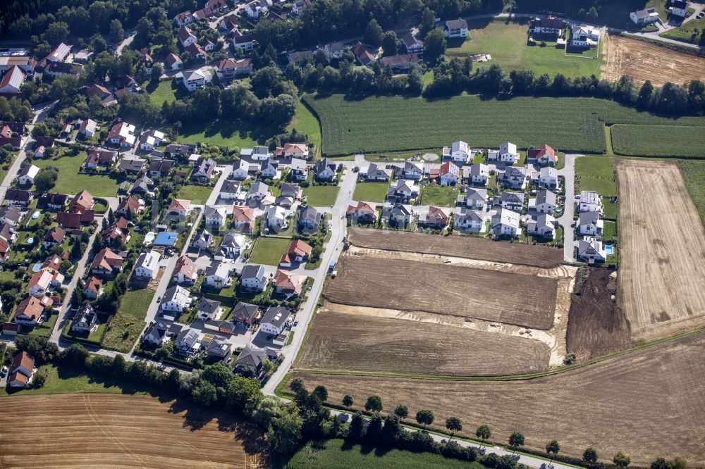 Luftbild Viecht - Mischbebauung mit Mehrfamilienhäusern und Einfamilienhäusern Viecht-Süd-Erweiterung in Viecht im Bundesland Bayern, Deutschland