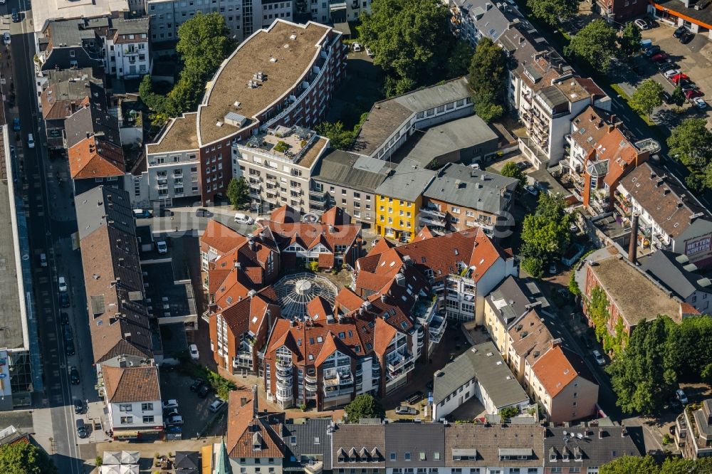 Luftaufnahme Bochum - Mischbebauung der Wohngebiets- und Gewerbeflächen an der Gerberstraße in Bochum im Bundesland Nordrhein-Westfalen, Deutschland