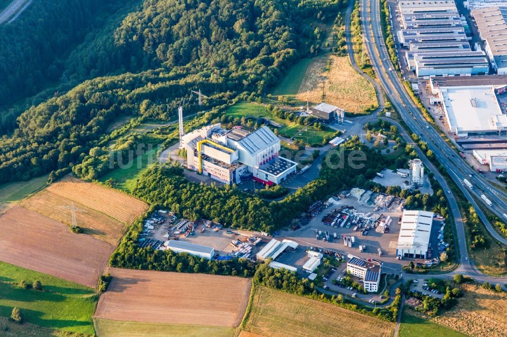 Luftbild Petersberg - Müllverbrennungsanlage Remondis GmbH im Ortsteil Staffelhof in Petersberg im Bundesland Rheinland-Pfalz, Deutschland