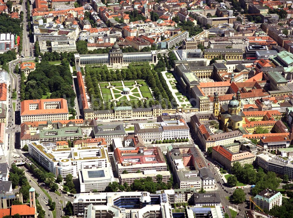 Luftbild MÜNCHEN - Münchner Hofgarten