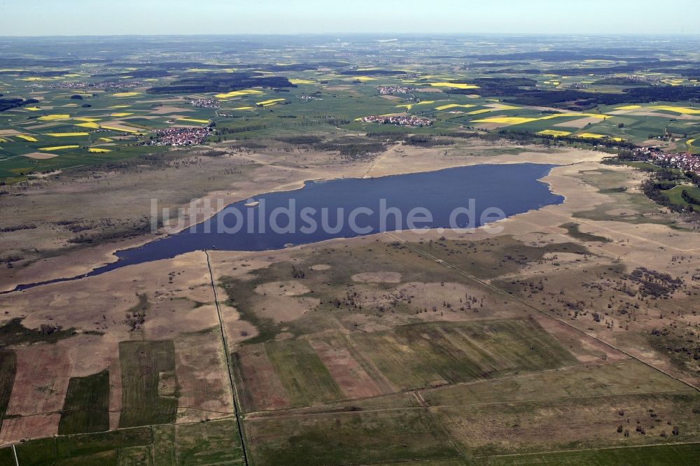 Luftbild Bad Buchau - Moorgebiet Federsee bei Bad Buchau im Bundesland Baden-Württemberg