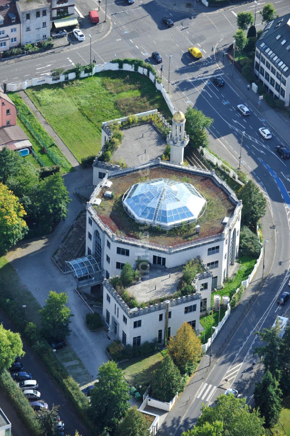 Luftaufnahme BONN - OT Bad Godesberg - Moschee und König-Fahd-Akademie in Bonn - Bad Godesberg