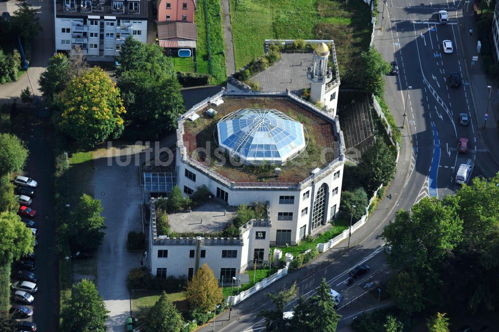 BONN - OT Bad Godesberg von oben - Moschee und König-Fahd-Akademie in Bonn - Bad Godesberg