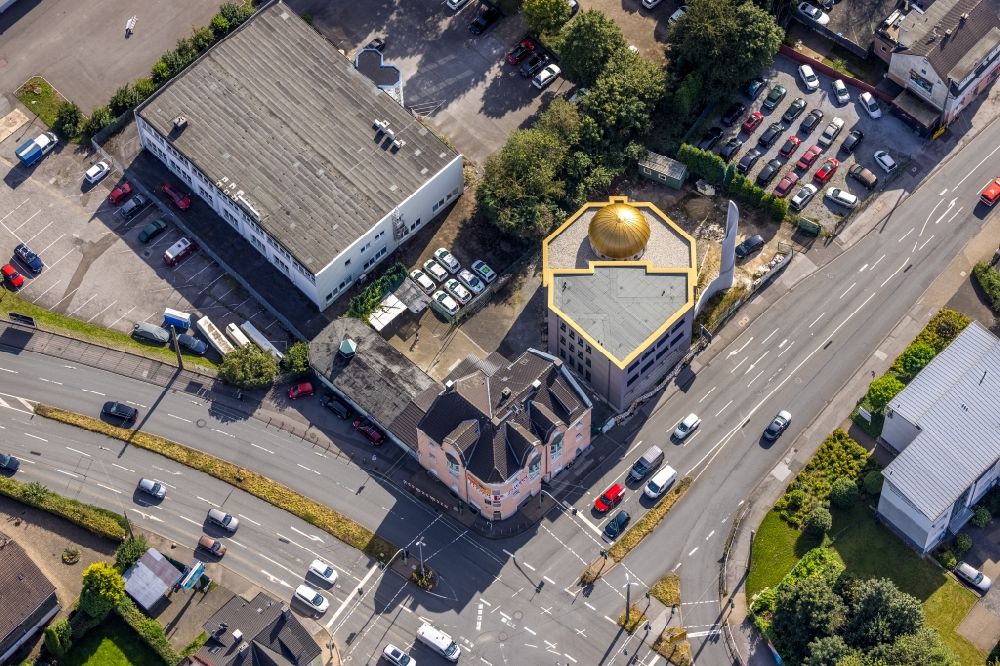 Luftaufnahme Schwelm - Moschee im Ortsteil Lindenberg in Schwelm im Bundesland Nordrhein-Westfalen, Deutschland