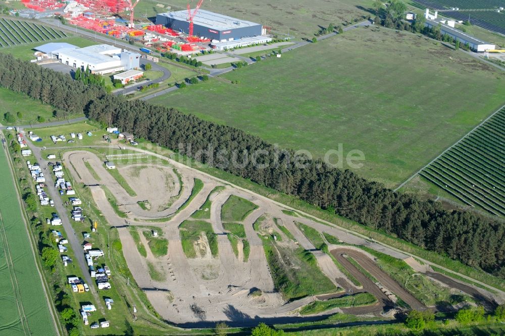 Luftaufnahme Luckau - Motocross Strecke Luckau/Alteno MSC Luckau in Luckau im Bundesland Brandenburg, Deutschland