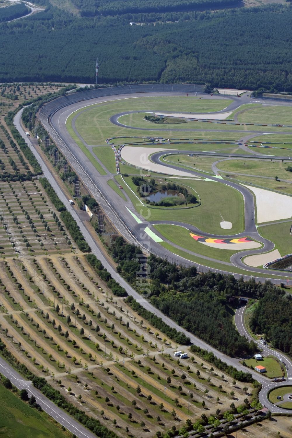 Luftbild Klettwitz - Motorsportanlage Lausitzring bei Klettwitz im Bundesland Brandenburg