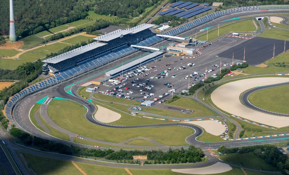 Schipkau von oben - Motorsportanlage Lausitzring bei Klettwitz im Bundesland Brandenburg