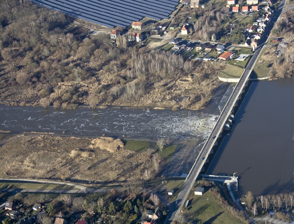 Luftaufnahme Muldestausee - Muldestausee an der gleichnamigen Gemeinde in Sachsen-Anhalt