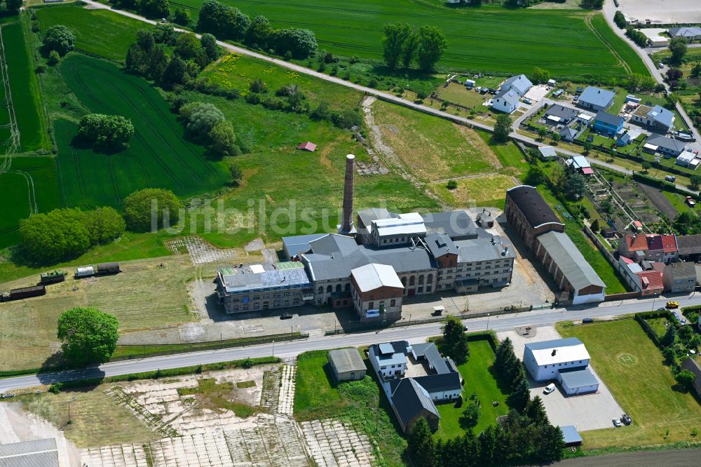 Luftaufnahme Oldisleben - Museum Zuckerfabrik Oldisleben im Bundesland Thüringen, Deutschland