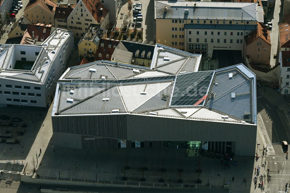 Luftbild Regensburg - Museums- Gebäude- Ensemble Haus der Bayerischen Geschichte in Regensburg im Bundesland Bayern, Deutschland