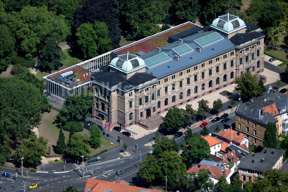 Luftaufnahme Braunschweig - Museums- Gebäude- Ensemble Herzog Anton Ulrich-Museum in Braunschweig im Bundesland Niedersachsen